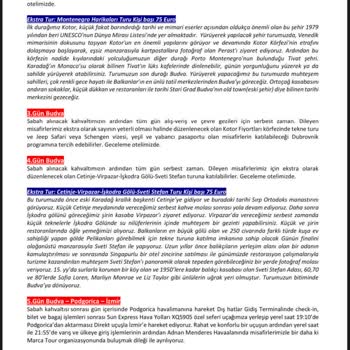 Karadağ Turu: Hayal Kırıklığı Ve Plan Değişiklikleri