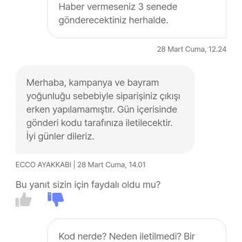 Hepsiburada'da Ayakkabı Siparişi Ve Müşteri Memnuniyetsizliği
