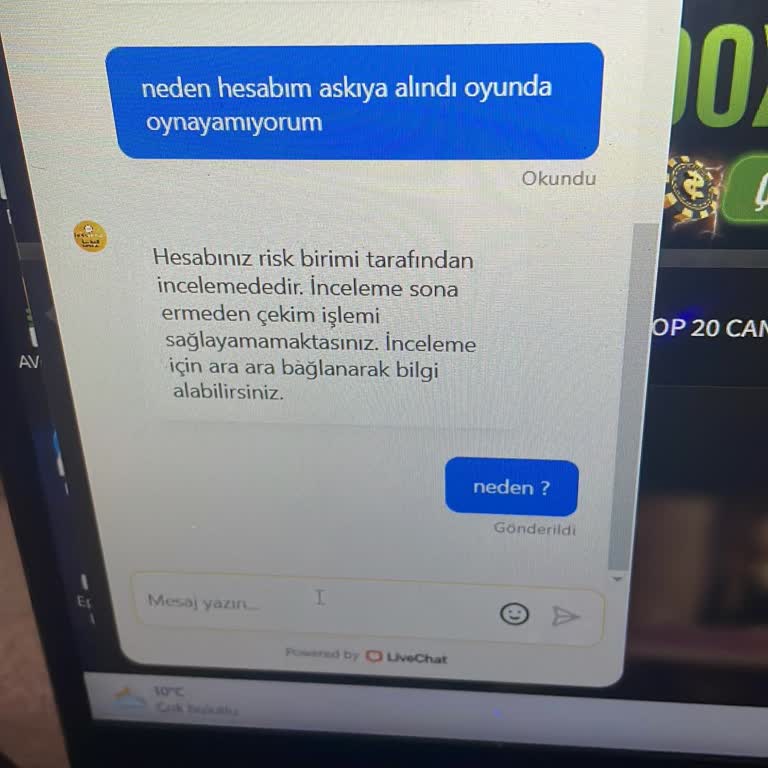 Çekim Talebim Neden İptal Edildi?