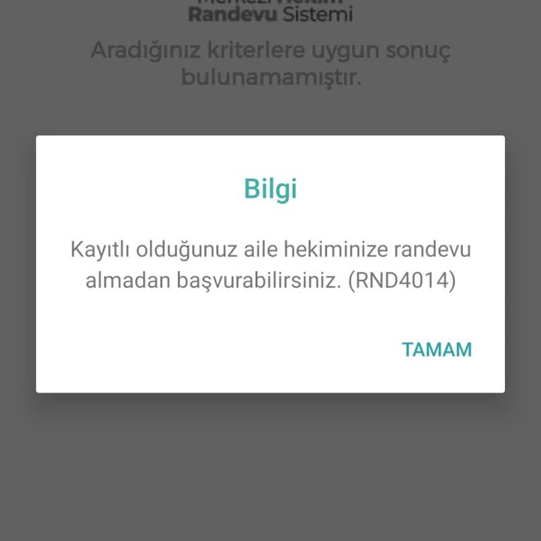 Randevu Alamama Sorunu Ve Aile Sağlığı Merkezindeki Zorluk