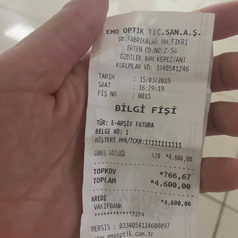 Özdilek Mağazasında Gözlük Alışverişinde Yaşanan Sorunlar