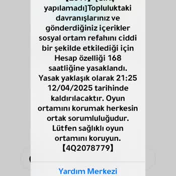 Haksız Hesap Engellemesi