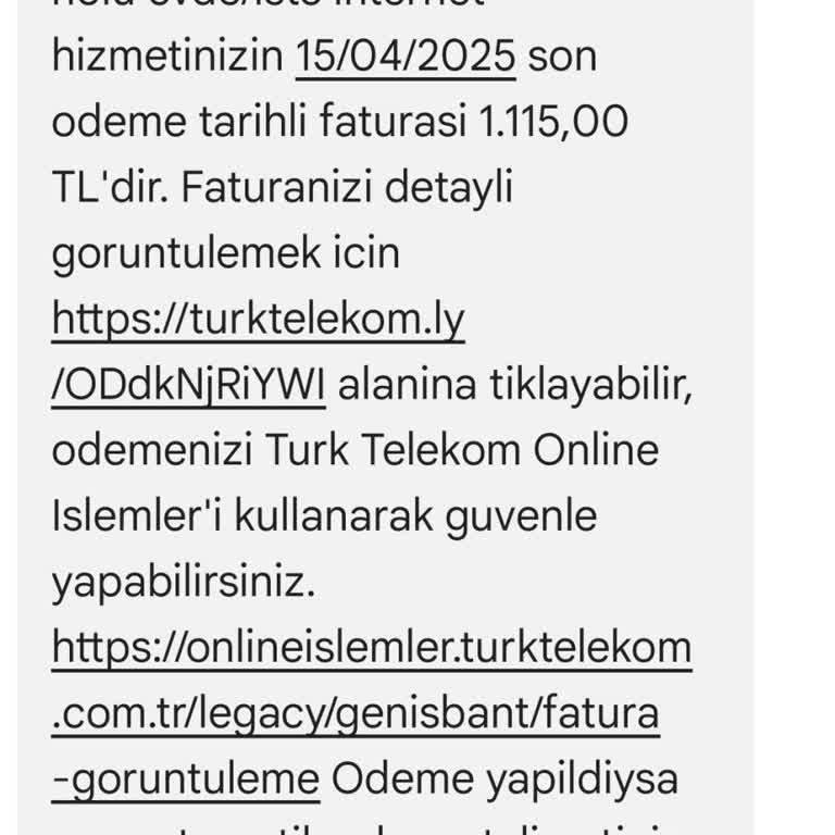 Sürekli Artan Fatura Şikayeti