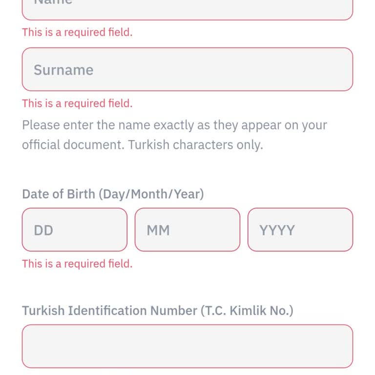 Binance Global'de Kimlik Onayı Sorunu
