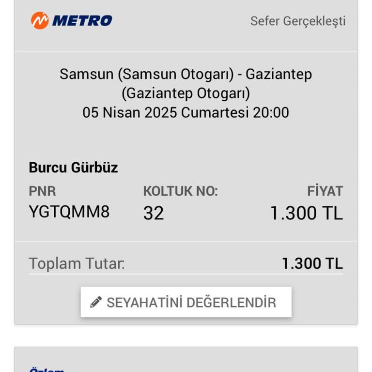 Metro Turizm Yolculuğunda Arıza Ve Su Sızıntısı Sorunu