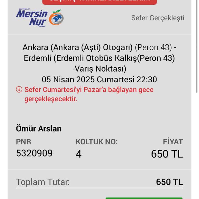 Yanıltıcı Bilet Bilgisi Ve İlgisiz Hizmet