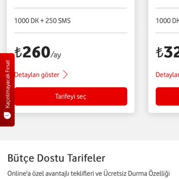 Vodafone'da Tarife Fiyatı Şoku: 13 Gün İçinde Fiyat Değişikliği