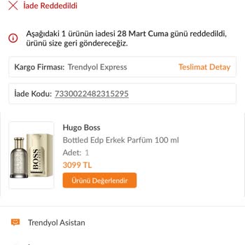 Yanlış Gönderilen Parfüm Ve İade Sorunu