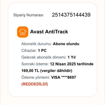 Avast'ın İptal Edilen Abonelikten Para Çekme Israrı