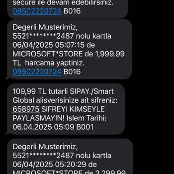 İzinsiz Kredi Kartı Harcamaları Ve Yetersiz Müşteri Hizmeti