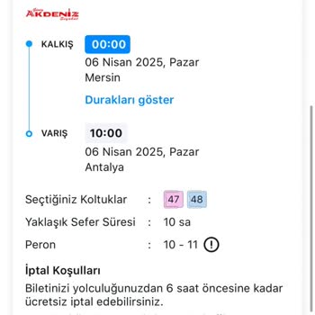 Güney Akdeniz Seyahatinde Kabus Gibi Yolculuk