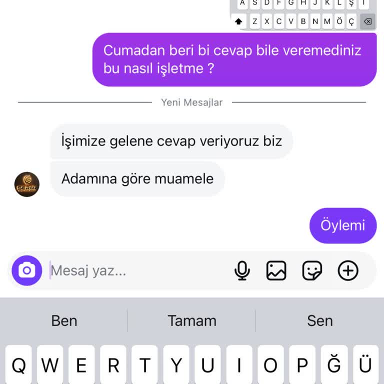 Ön Ödeme Sonrası İletişim Sorunu Ve Yanıltıcı Hizmet