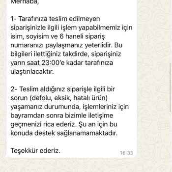 Eksik Ürünler Ve Yetersiz İletişimle Mağduriyet