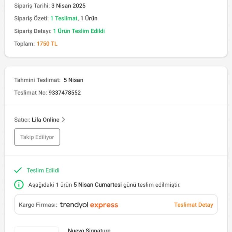 Trendyol Lila Online Fiyat Sorunu