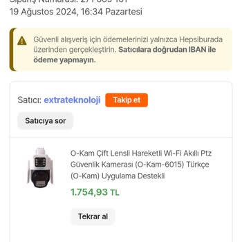 Hepsiburada'dan Aldığım Kameranın Garanti Sorunu