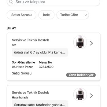 Hepsiburada'dan Aldığım Kameranın Garanti Sorunu