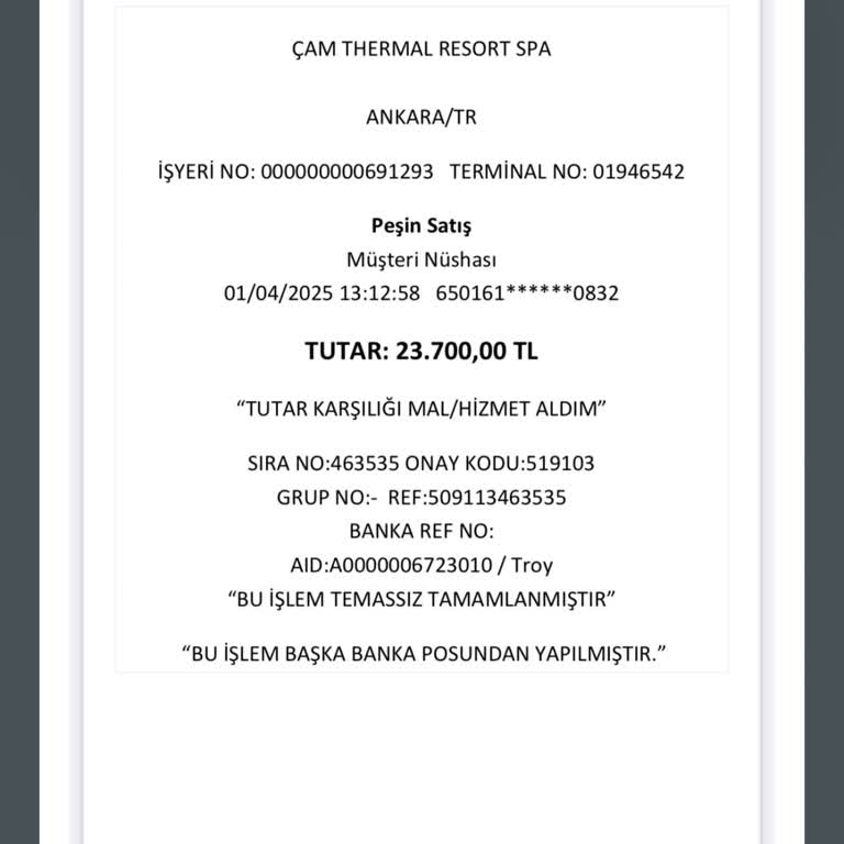 Çam Thermal Resort & Spa 1 Metrekare Duşu Var