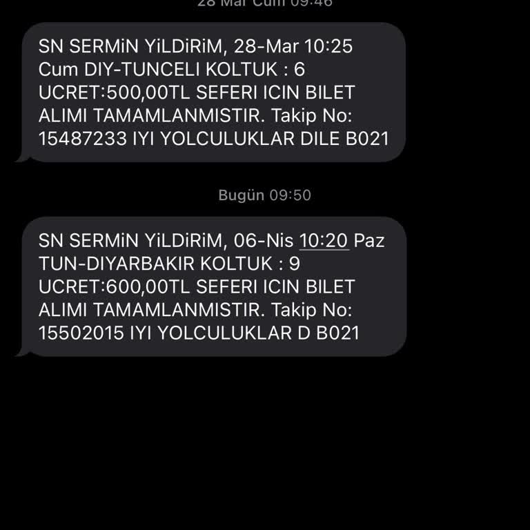 Yanlış Kullanılan Numara İle Bilet Alımı Sorunu