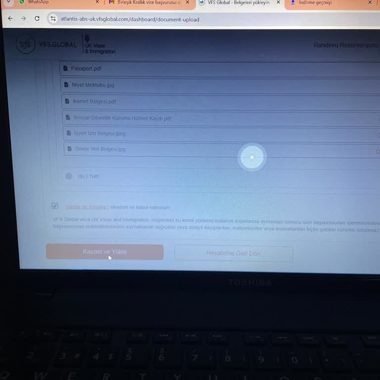 VFS Global Belge Yükleme Sorunu: İngiltere Vizesi İçin Acil Çözüm Gerekiyor