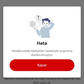 Passolig Uygulamasında Erişim Engeli Ve Yetersiz Müşteri Hizmeti