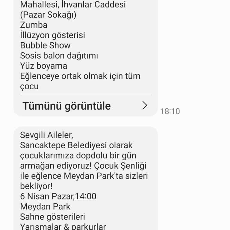Sancaktepe Belediyesi'nden İzinsiz SMS Gönderimi