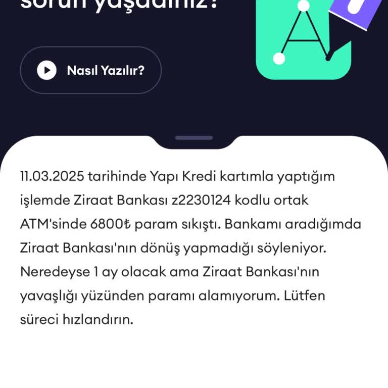 ATM'de Sıkışan Para Ve Yavaş İade Süreci