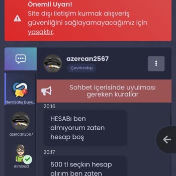 Hesap Satışı Sonrası Yaşanan Sorunlar Ve Destek Eksikliği
