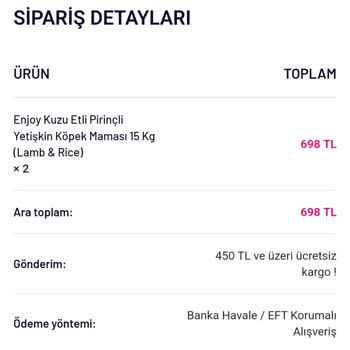 Paticadde.com Köpek Maması Siparişim Gönderilmedi