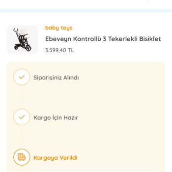 Ebebek'ten Alınan Bisikletin Teslimat Sorunu