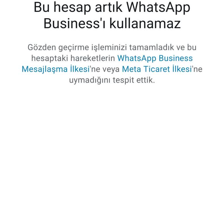 Hesabım Kapatıldı, İşim Aksıyor