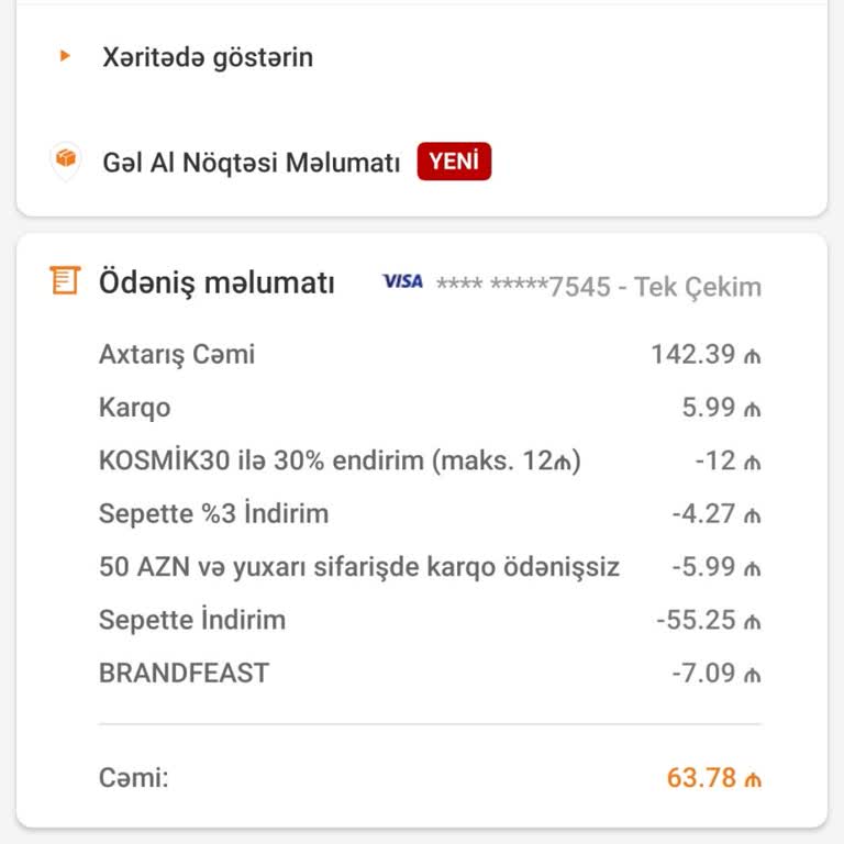 Trendyol Azerbaycan'da Kargo Bedava Yanıltmacası