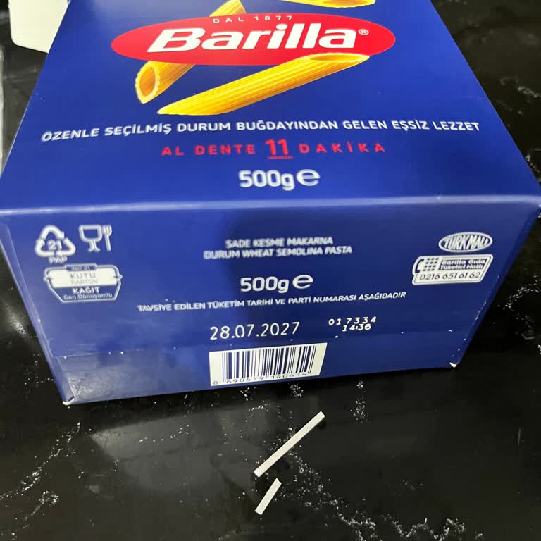 Barilla Makarnada Plastik Parça Şoku