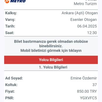 Otobüs Koltuk Düzeni Ve Bilgilendirme Eksikliği