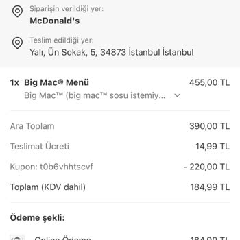 Teslim Edilmeyen Sipariş Ve Çözülmeyen Sorun