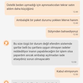 Yanlış Beden Sütyen İadesinde Sorun Yaşıyorum