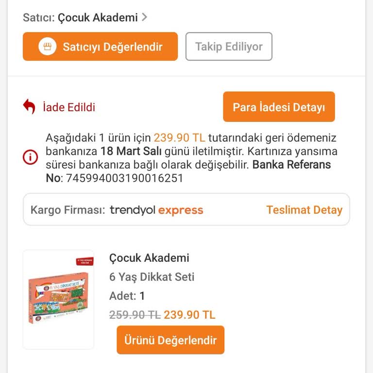 Yanlış Ürün İadesi Ve Kontrolsüz Para İadesi