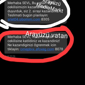 Sahte Çekiliş Mesajıyla Kandırılma Tehlikesi!