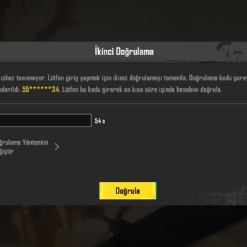 PUBG Mobile Doğrulama Kodu Sorunu