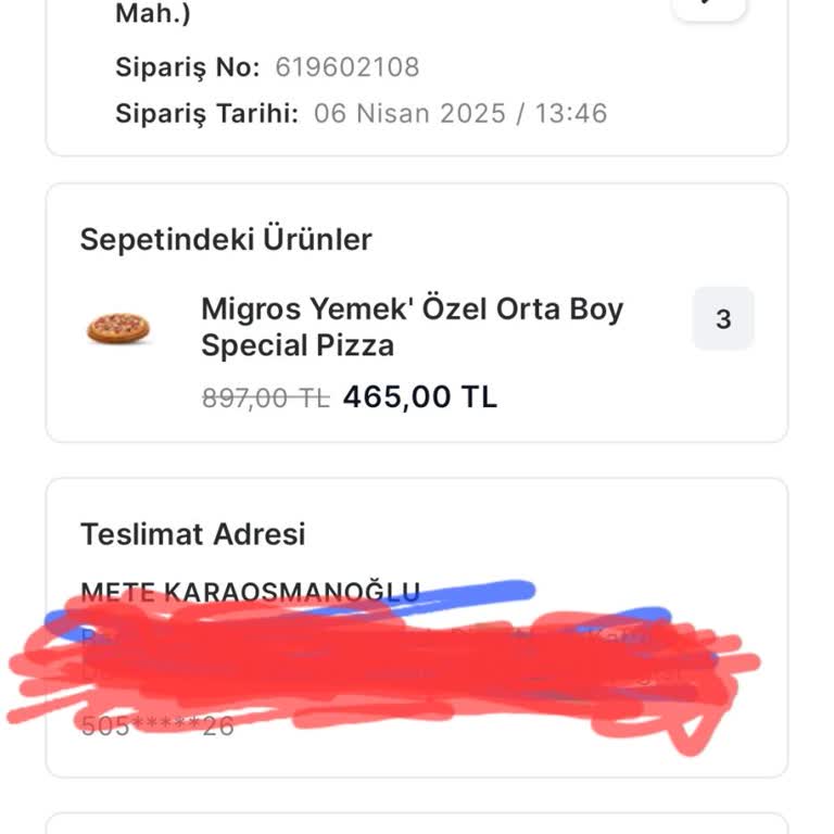 Sipariş İptali Ve Mağduriyetin Giderilmemesi