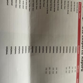 Ekspertiz Raporu Güven Sorunu Ve Destek Talebi