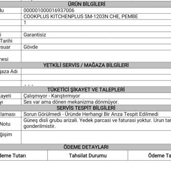 Karaca Mikser İçin Yedek Parça Temin Edilemiyor: Müşteri Memnuniyeti Sorgulanıyor