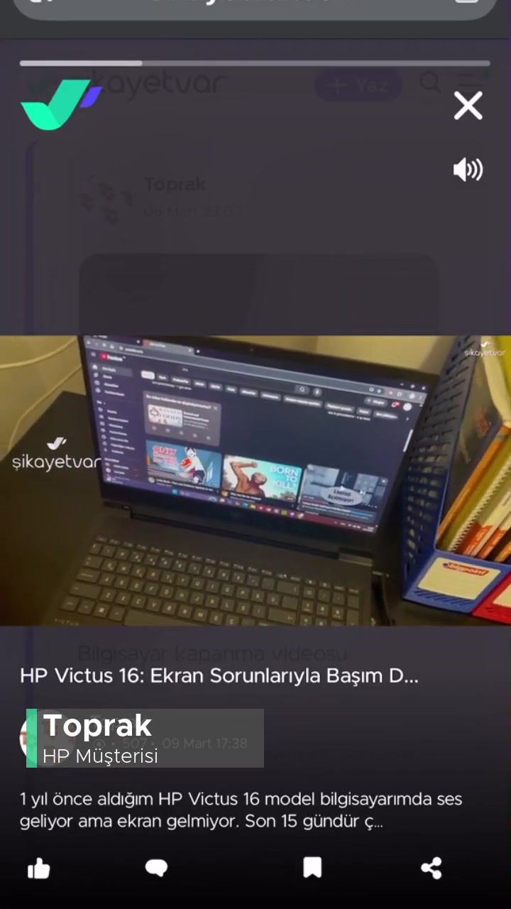 HP Victus Kapanma Sorunu videonun kapak resmi