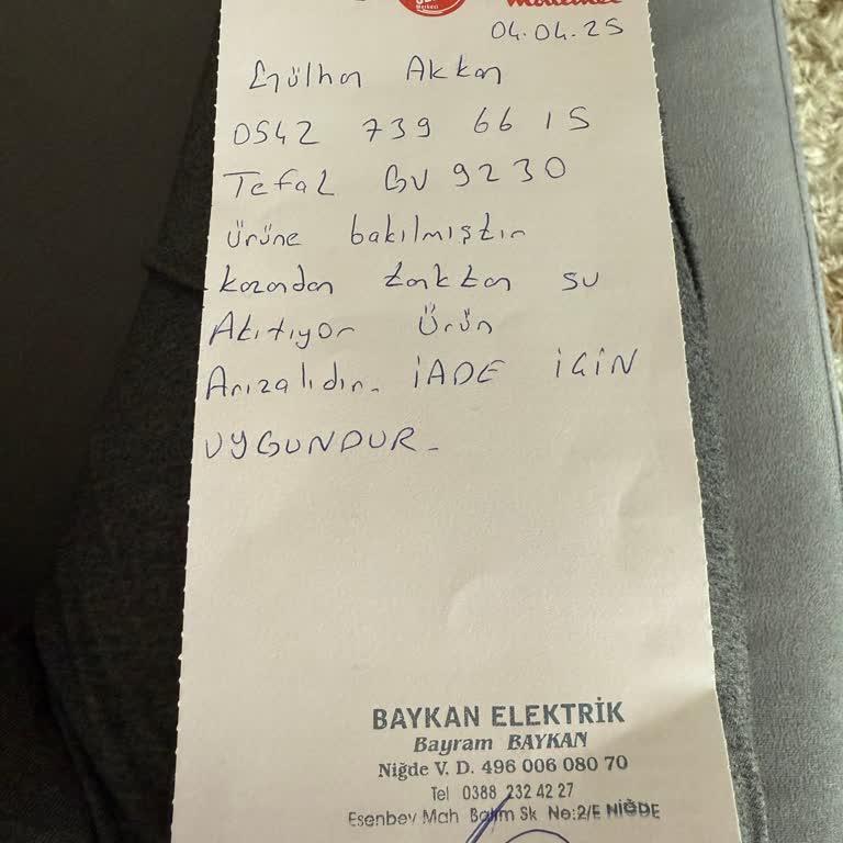 Ütü Değişiminde Yetki Karmaşası