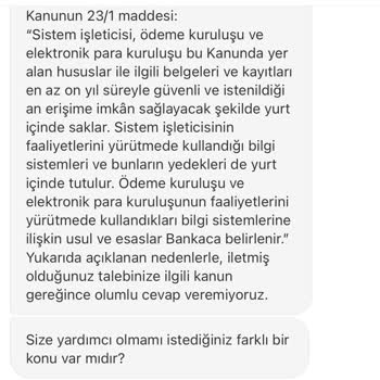 Hesap Silme Talebime Mantıksız Yanıtlar