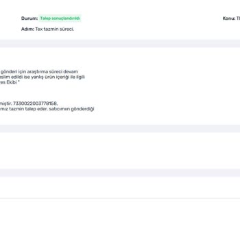Trendyol Express'in Yanlış Kargo Gönderimi Ve Çözüm Eksikliği