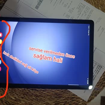 Servis Sırasında Hasar Gören Tablet Ve Ücret Talebi