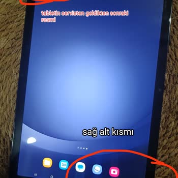 Servis Sırasında Hasar Gören Tablet Ve Ücret Talebi