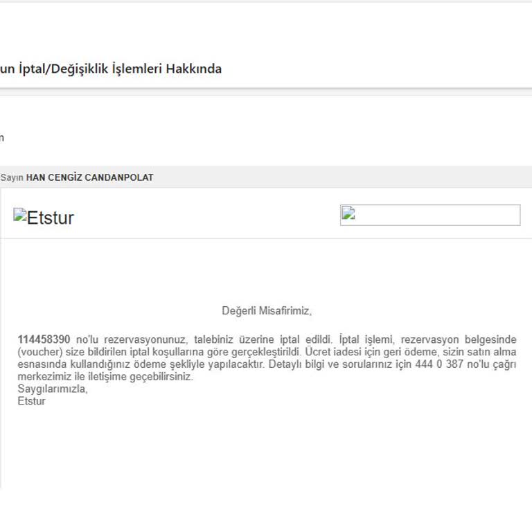 Rezervasyon Tarihi Değişikliği Ve Ücret İadesi Sorunu