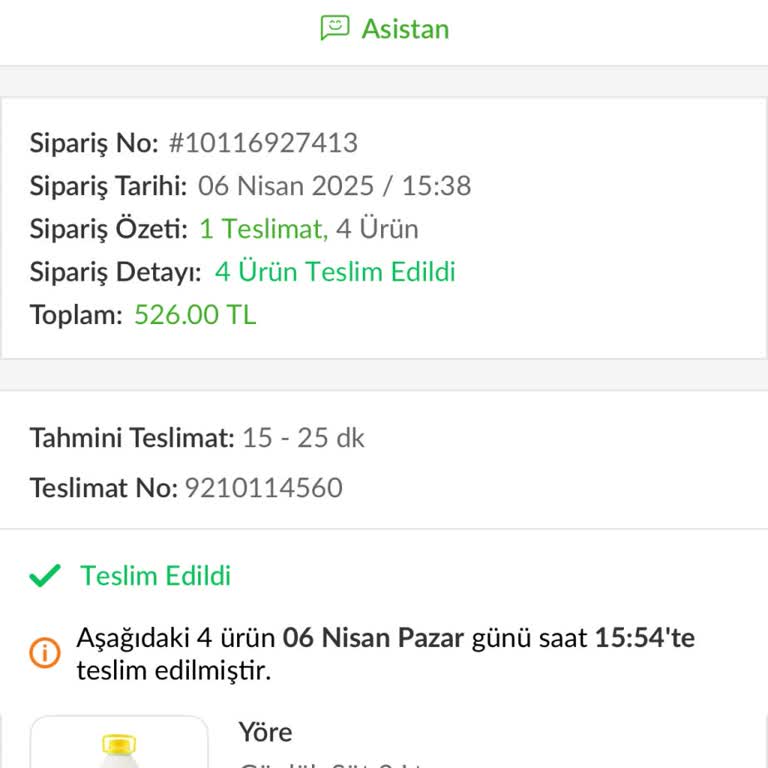 Trendyol Hızlı Market Kuryesi İle Yaşanan Teslimat Sorunu