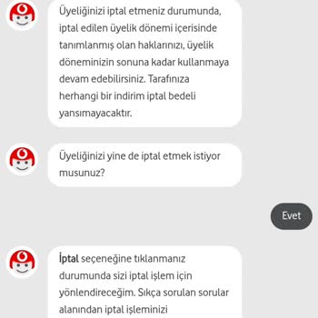 Vodafone Yanımda Uygulaması İptal İşlemi Sorunu
